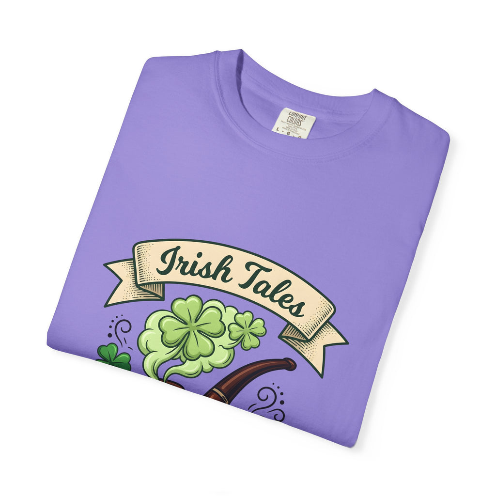 Pipe Clover T-Shirt St Patrick's Day Gaelic Gift Women Animated T-Shirt Shamrock T-Shirt Irish Fan Cartoon T-Shirt Celtic Graphic Classic Lucky