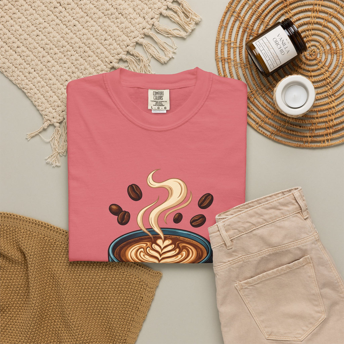 Espresso Cup T-Shirt Coffee Cuisine Gift Women Line Art T-Shirt Coffee T-Shirt T-Shirt Coffee Fan Coffee Art T-Shirt Food Graphic Classic Coffee Seeds