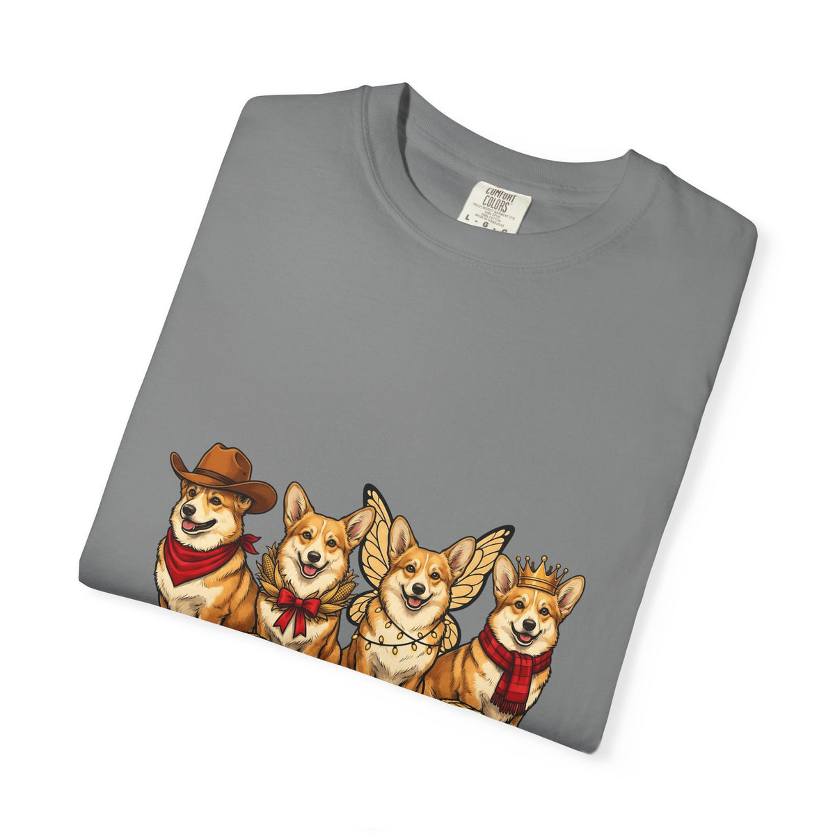 Corgi Dogs T-Shirt Dog Animals Gift Women Cartoon T-Shirt Pembroke Welsh Corgi T-Shirt Dog Fan Pet Graphic Corgi Illustration Kawaii Costumes