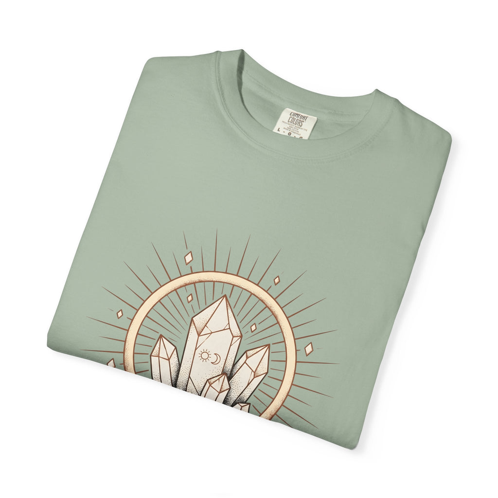 Quartz Cluster T-Shirt Boho Chic Mystic Gift Women Bohemian T-Shirt Crystal Cluster T-Shirt Boho Fan Hippie T-Shirt Spiritual Graphic Shabby Chic