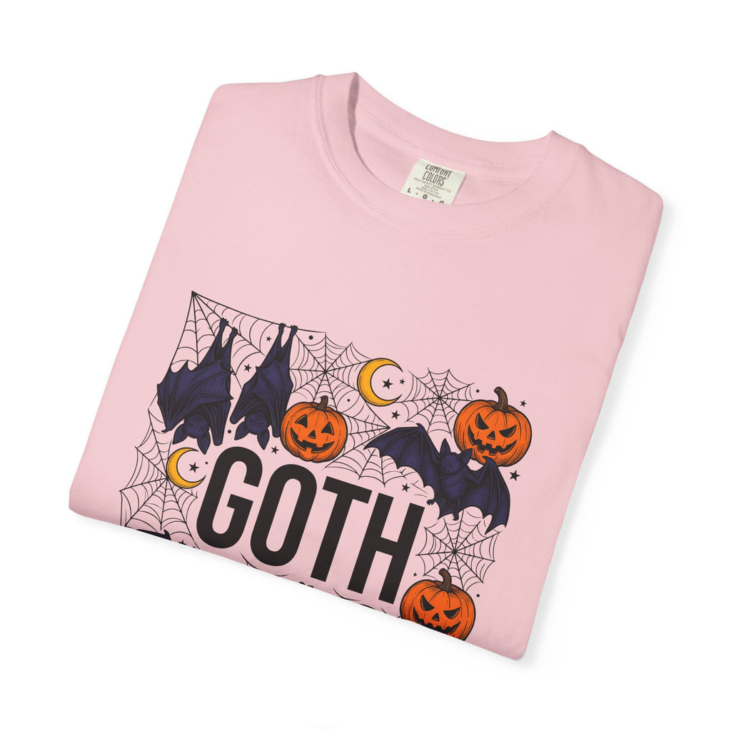 Vampire Pumpkin Goth Autumn Gift Horror Bloodsucking Dark Fan Macabre Fall Hand Drawn Webbing T-Shirt