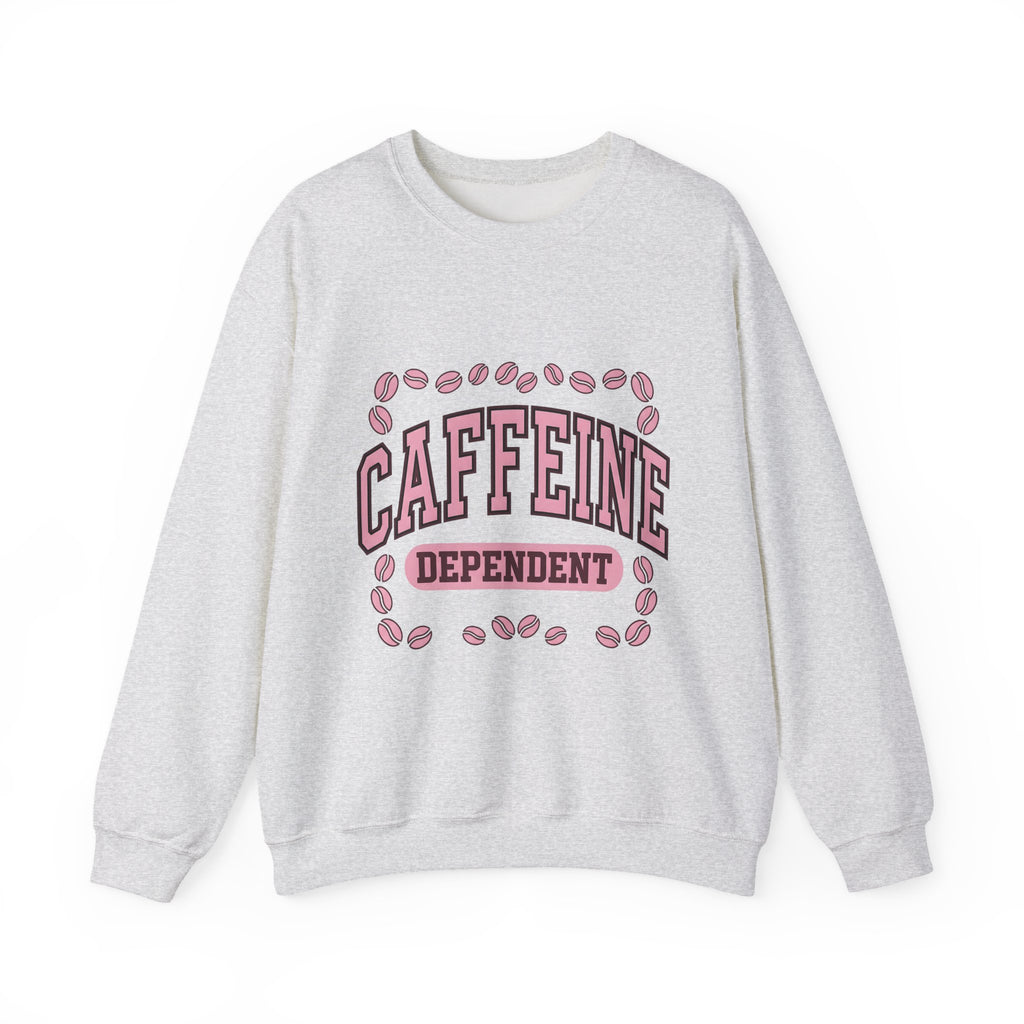 Coffee Beans Sweatshirt Coffee Humor Gift Women Bold Sweatshirt Coffee Sweatshirt Caffeine Fan Coffee Art Sweatshirt Funny Graphic Retro Pink Accent Sweatshirt