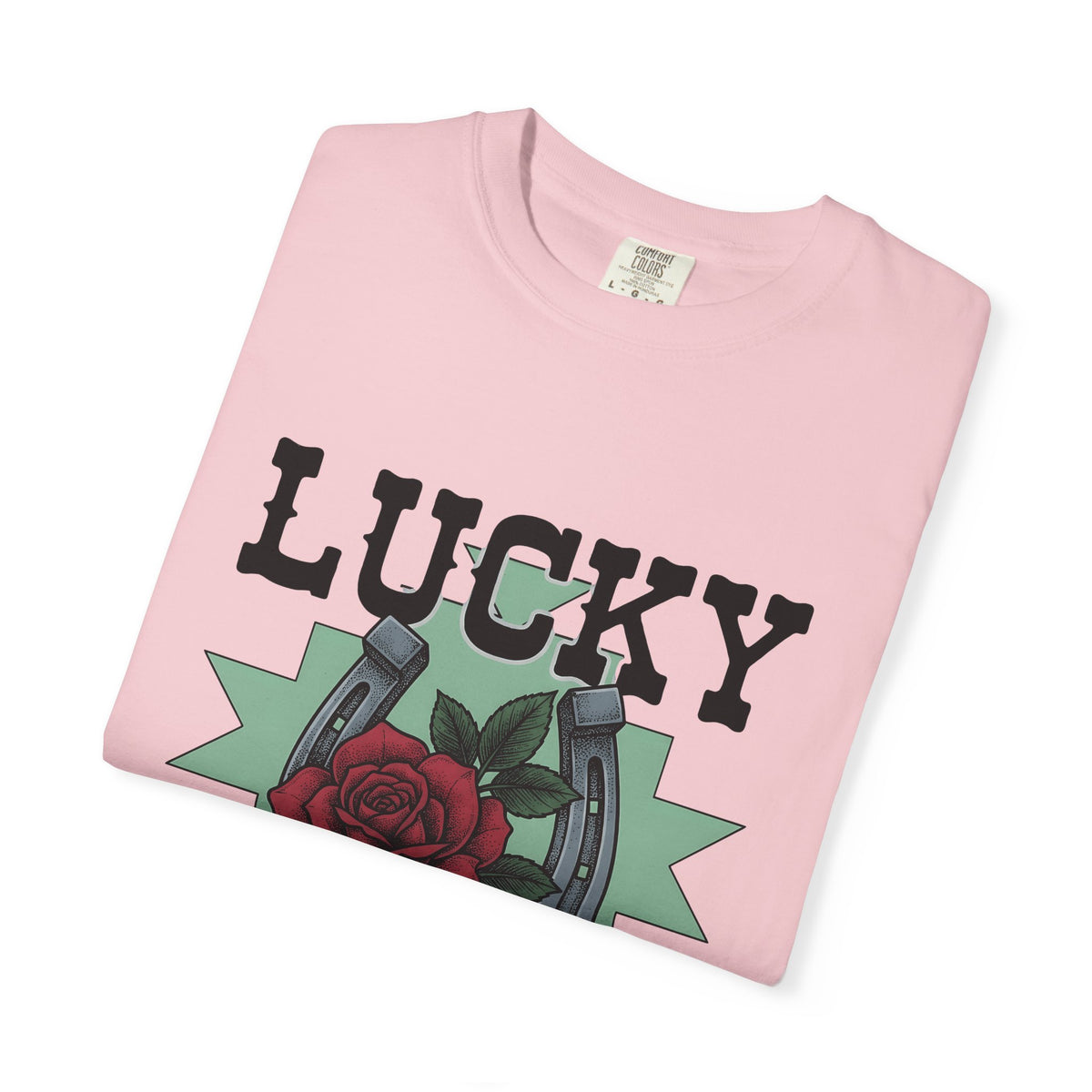 Horseshoe Rose T-Shirt Cowgirl Ranch Gift Women Line Art T-Shirt Rosebud T-Shirt Cowgirl Fan Minimalist T-Shirt Farmhouse Graphic Classic Shape