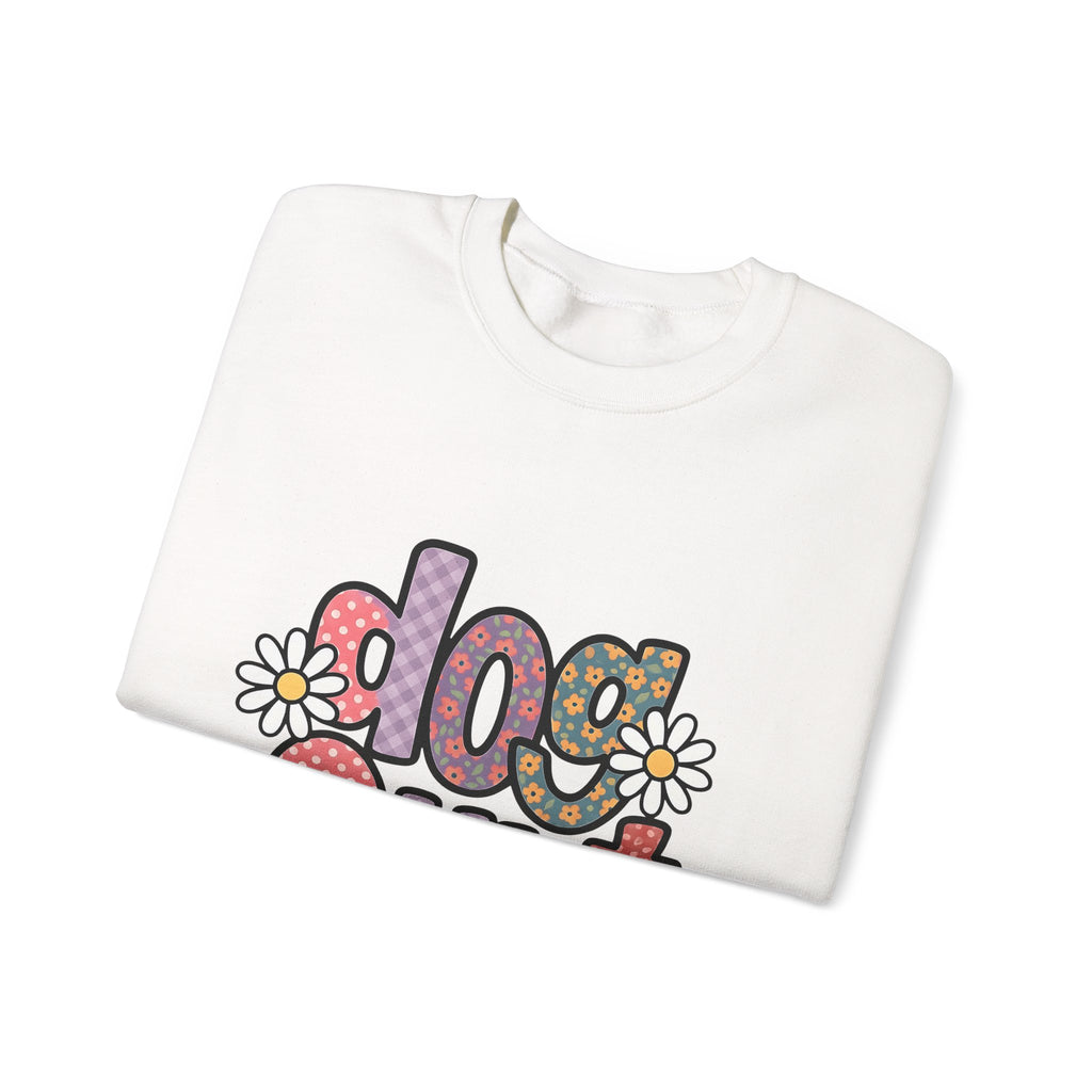 Floral Lettering Print Sweatshirt Dog Niece Gift Women Sketch Sweatshirt Typography Sweatshirt Dog Fan Hand Drawn Sweatshirt Niece Graphic Cartoon Chamomile