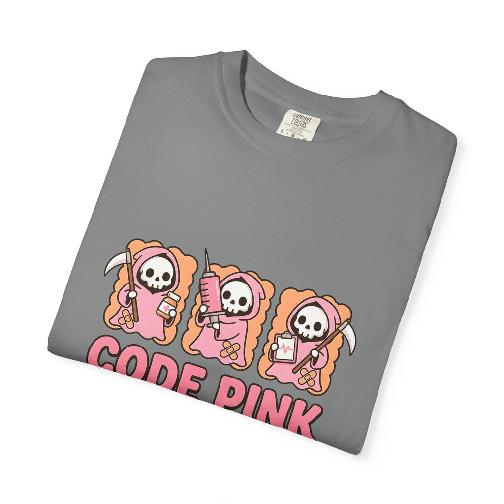 Lovable Reaper Figure T-Shirt Nurses Wellness Gift Women Manga T-Shirt Grim Reaper T-Shirt Nurse Enthusiast Anime T-Shirt Health Graphic Design