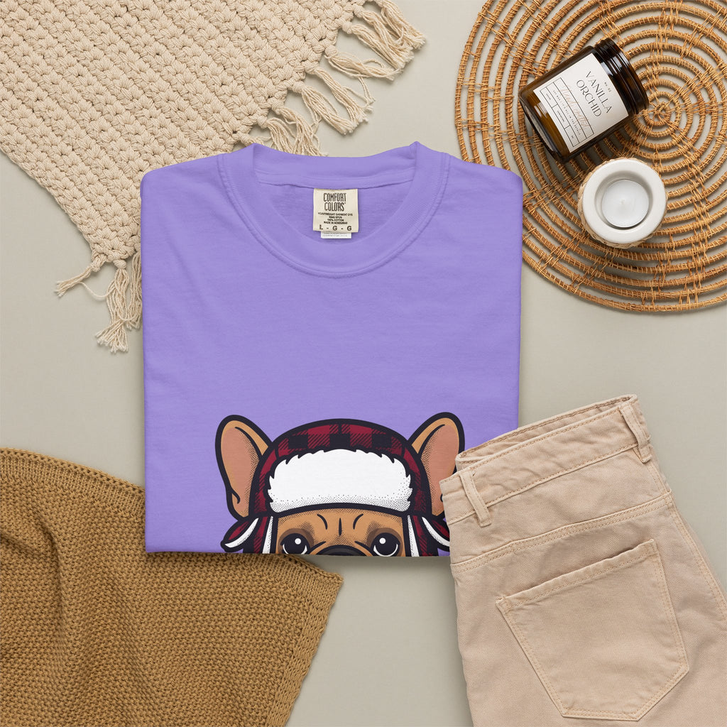 French Bulldog T-Shirt Dog Dogs Gift Women Line Art T-Shirt Bulldog T-Shirt Dog Fan Puppy Graphic Illustration Drawing Sketch Winter Hat T-Shirt