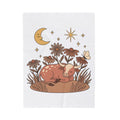 Sleeping Cow Blanket Cowgirl Western Gift Women Boho Blanket Cow Blanket Rancher Fan Hippie Blanket Rodeo Graphic Vintage Wildflowers Blanket