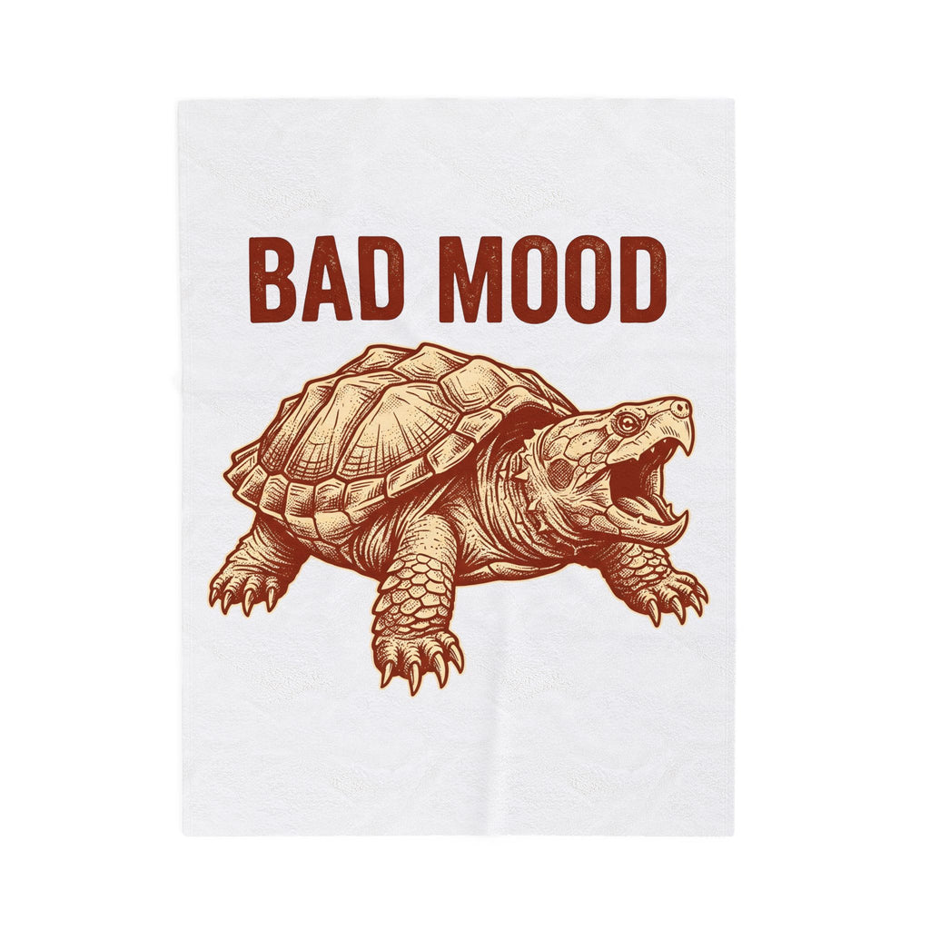 Snapping Turtle Funny Fauna Gift Rustic Alligator Humor Fan Vintage Wildlife Line Gaping Blanket