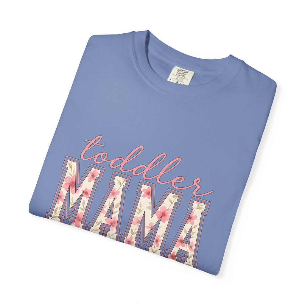 Blossom Letters T-Shirt Moms Bouquet Gift Women Elegant T-Shirt Alphabet Typography T-Shirt Motherhood Fan Artistic T-Shirt Floral Graphic Classic