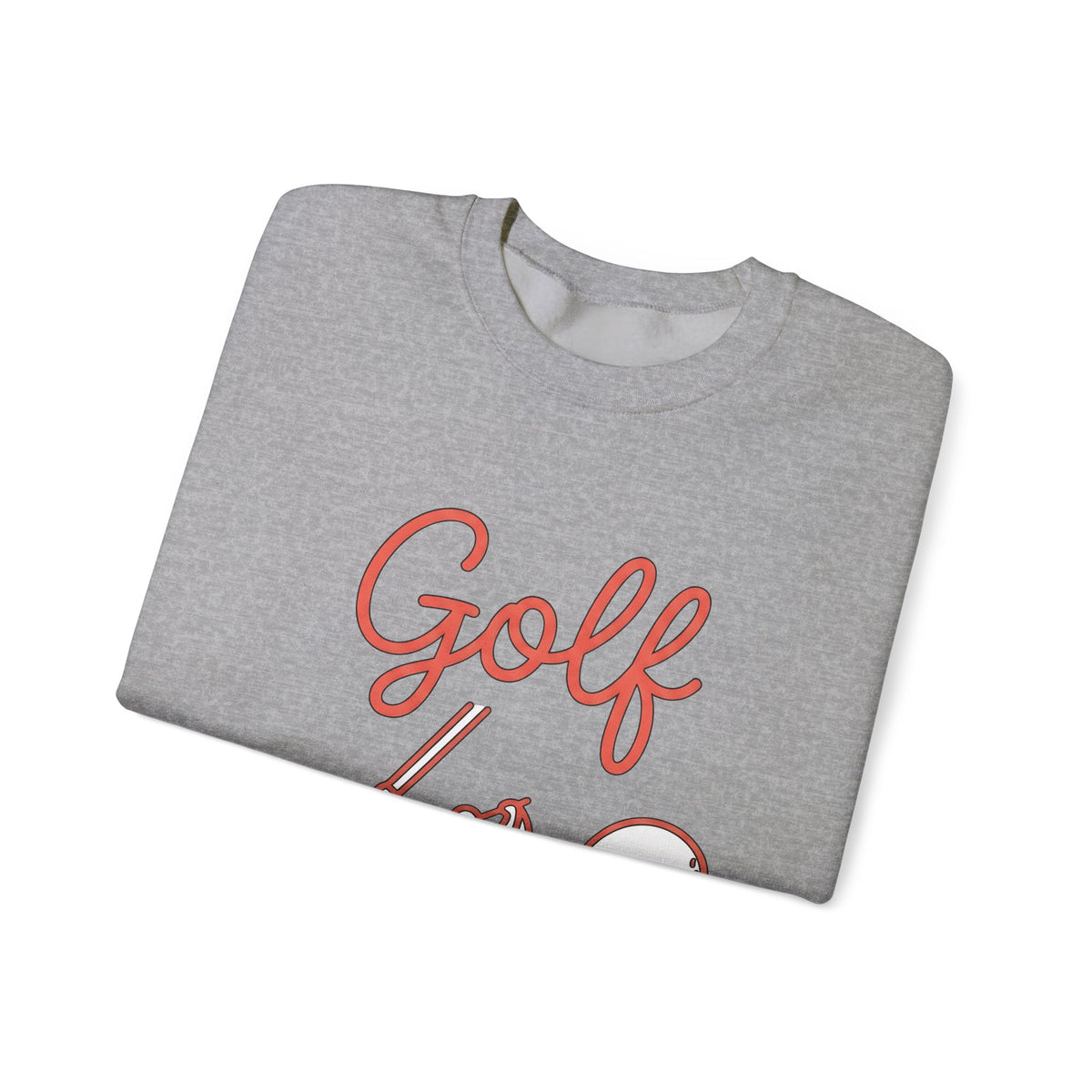 Golf Athlete Sweatshirt Golf Pastime Gift Women Simple Design Sweatshirt Golfer Sweatshirt Golfing Enthusiast Minimalist Sweatshirt Leisure Graphic Outline