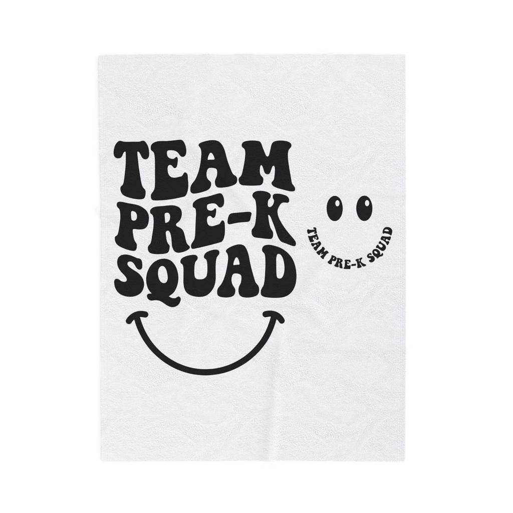 Smiley Face Teachers School Gift Playful Emoji Educator Enthusiast Fun Classroom Retro Bold Text Blanket