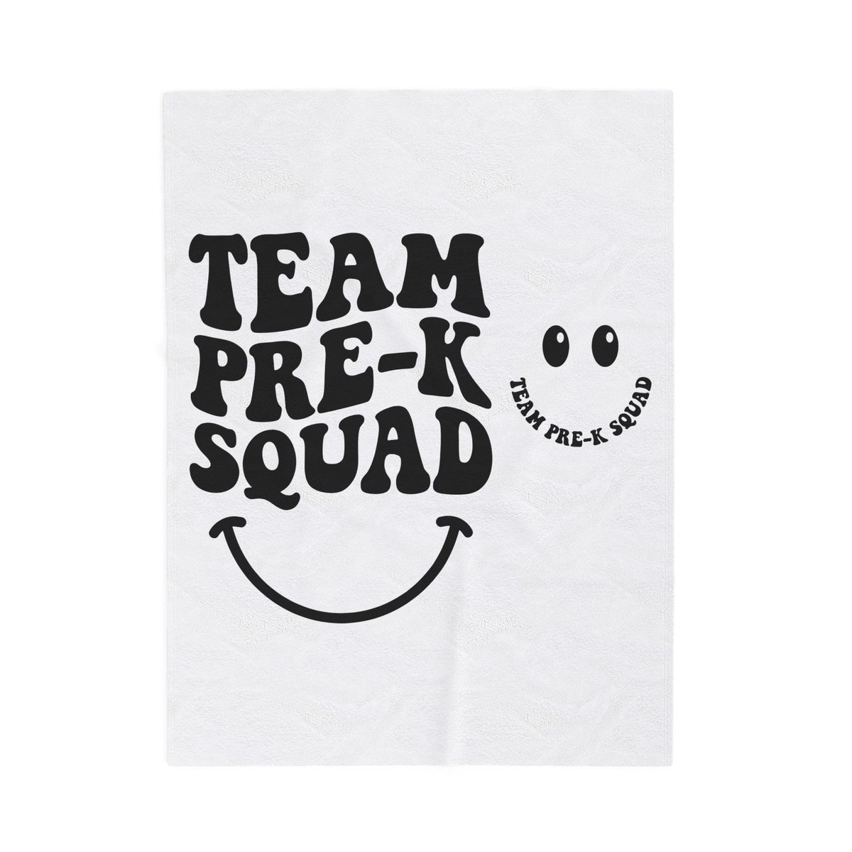 Smiley Face Teachers School Gift Playful Emoji Educator Enthusiast Fun Classroom Retro Bold Text Blanket