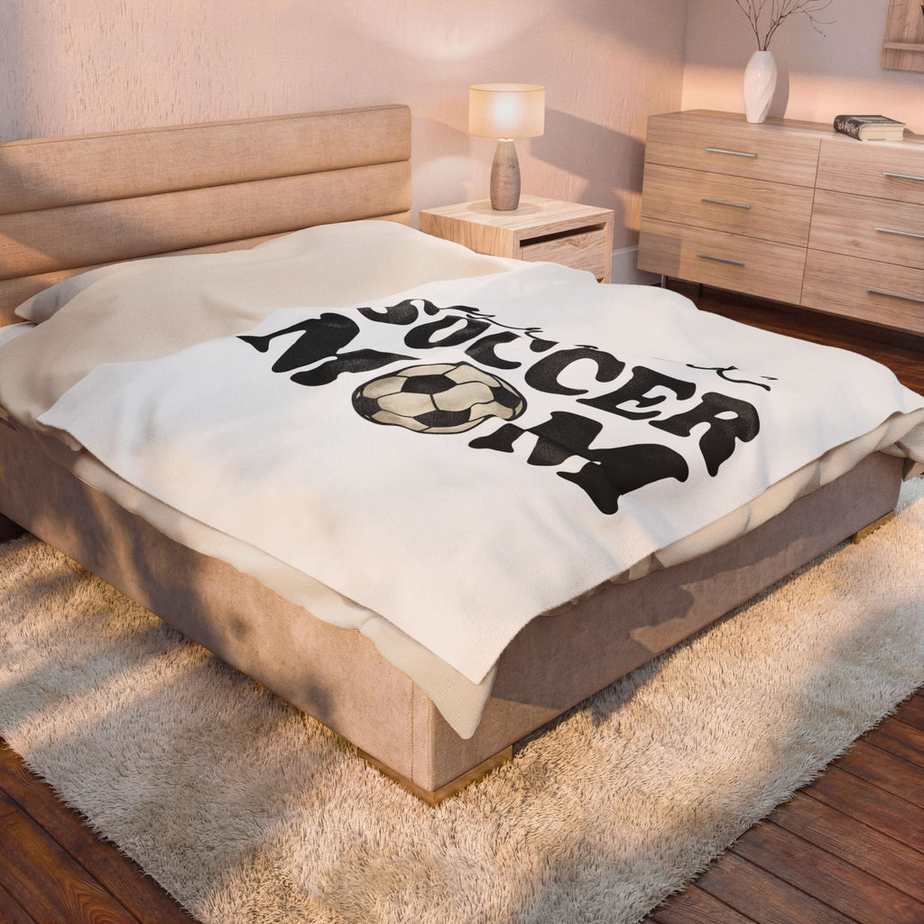 Soccer Ball Blanket Soccer Mom Fitness Gift Women Heavy Blanket Football Blanket Soccer Fan Grunge Blanket Workout Graphic Clean Sports Blanket
