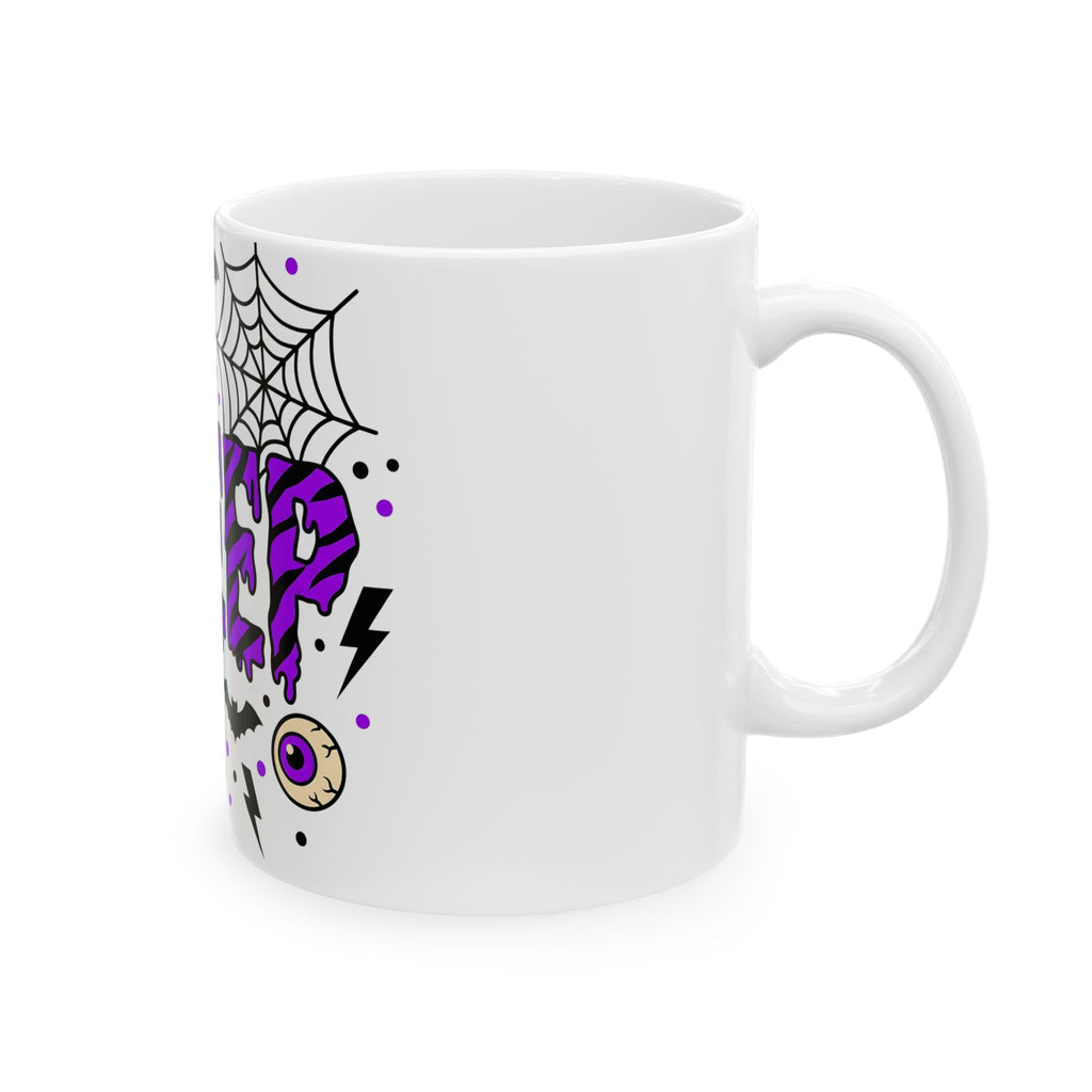 Bat Spider Webbing Mug Halloween Occult Gift Women Haunted Mug Spider Web Mug Horror Fan Spooky Mug Mystic