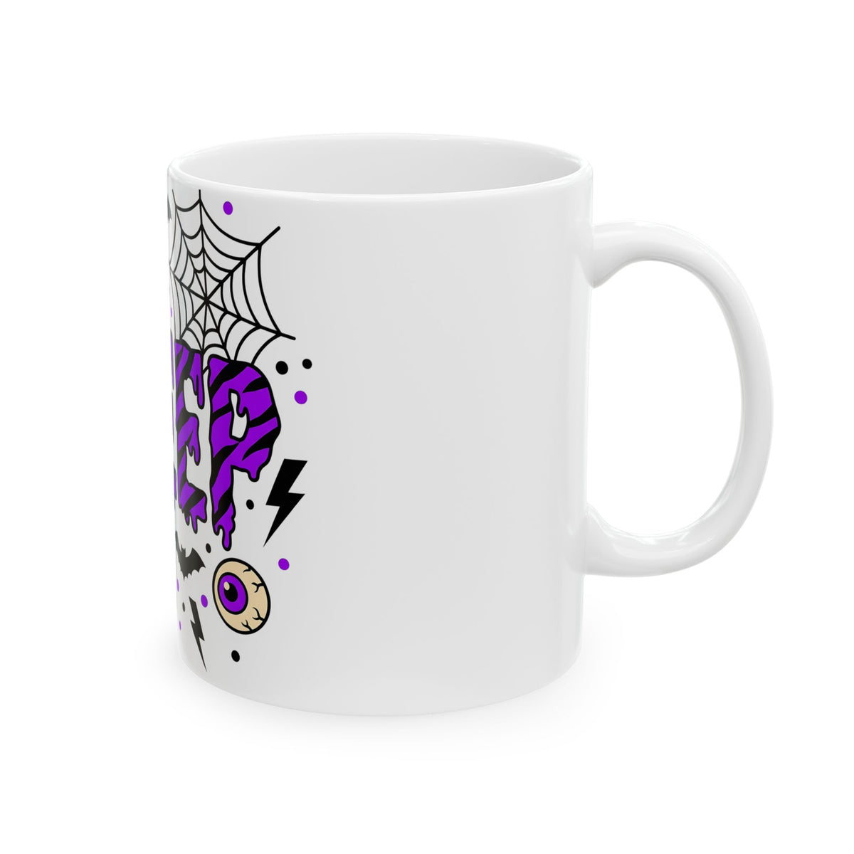 Bat Spider Webbing Mug Halloween Occult Gift Women Haunted Mug Spider Web Mug Horror Fan Spooky Mug Mystic