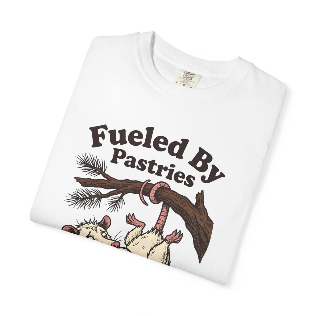 Possum Pastry T-Shirt Desserts Joke Gift Women Animation T-Shirt Pastry T-Shirt Dessert Fan Cartoon T-Shirt Pun Graphic Classic Branch T-Shirt