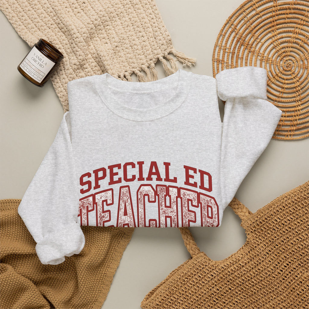 Lotus Petal Sweatshirt Teacher Recognition Gift Women Faded Sweatshirt Waterlily Sweatshirt Educator Enthusiast Distressed Sweatshirt Appreciation Graphic