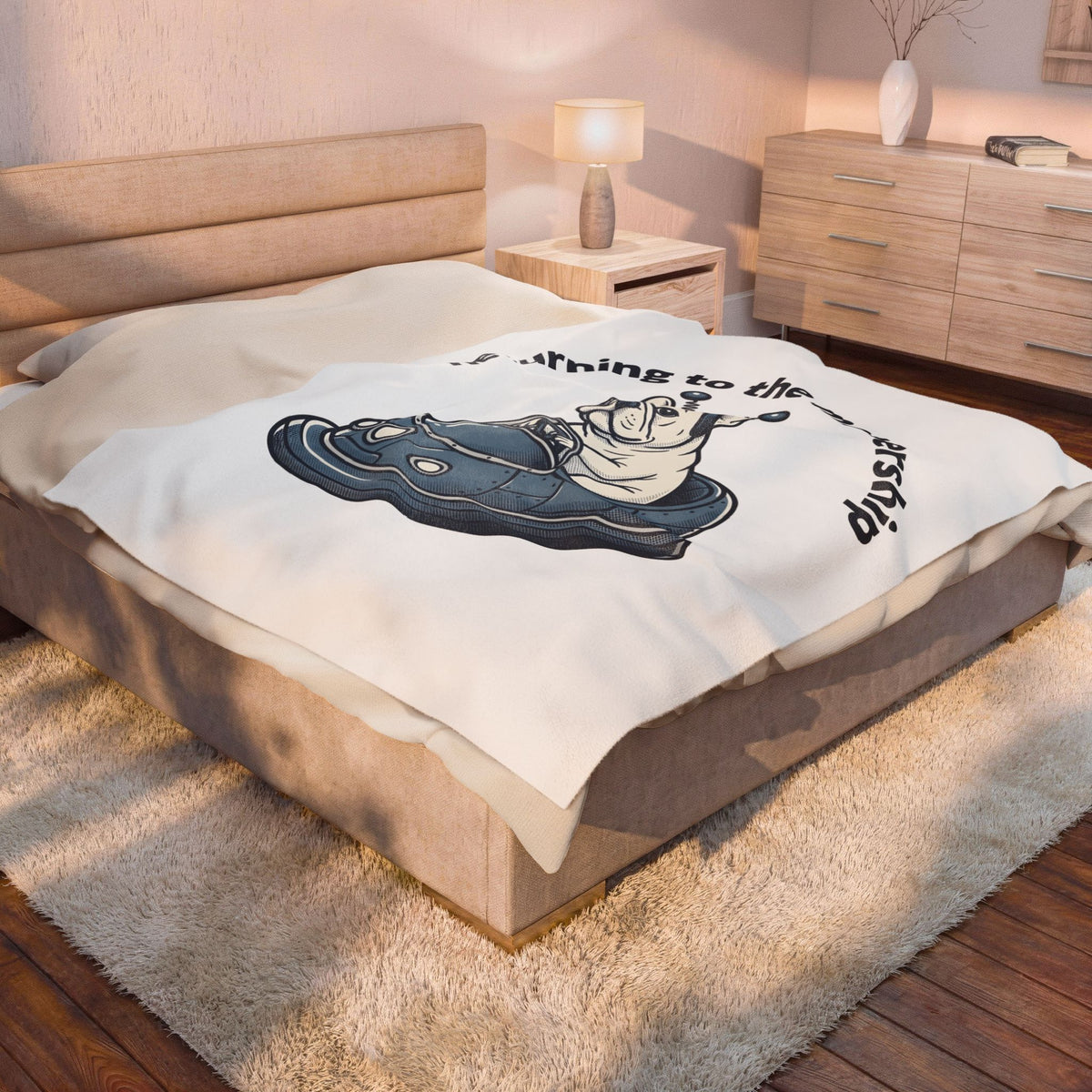 French Bulldog Rocket Blanket Dog Jokes Gift Women Cartoon Blanket Frenchie Blanket Dog Fan Toon Blanket Funny Graphic Vintage Satellite Blanket