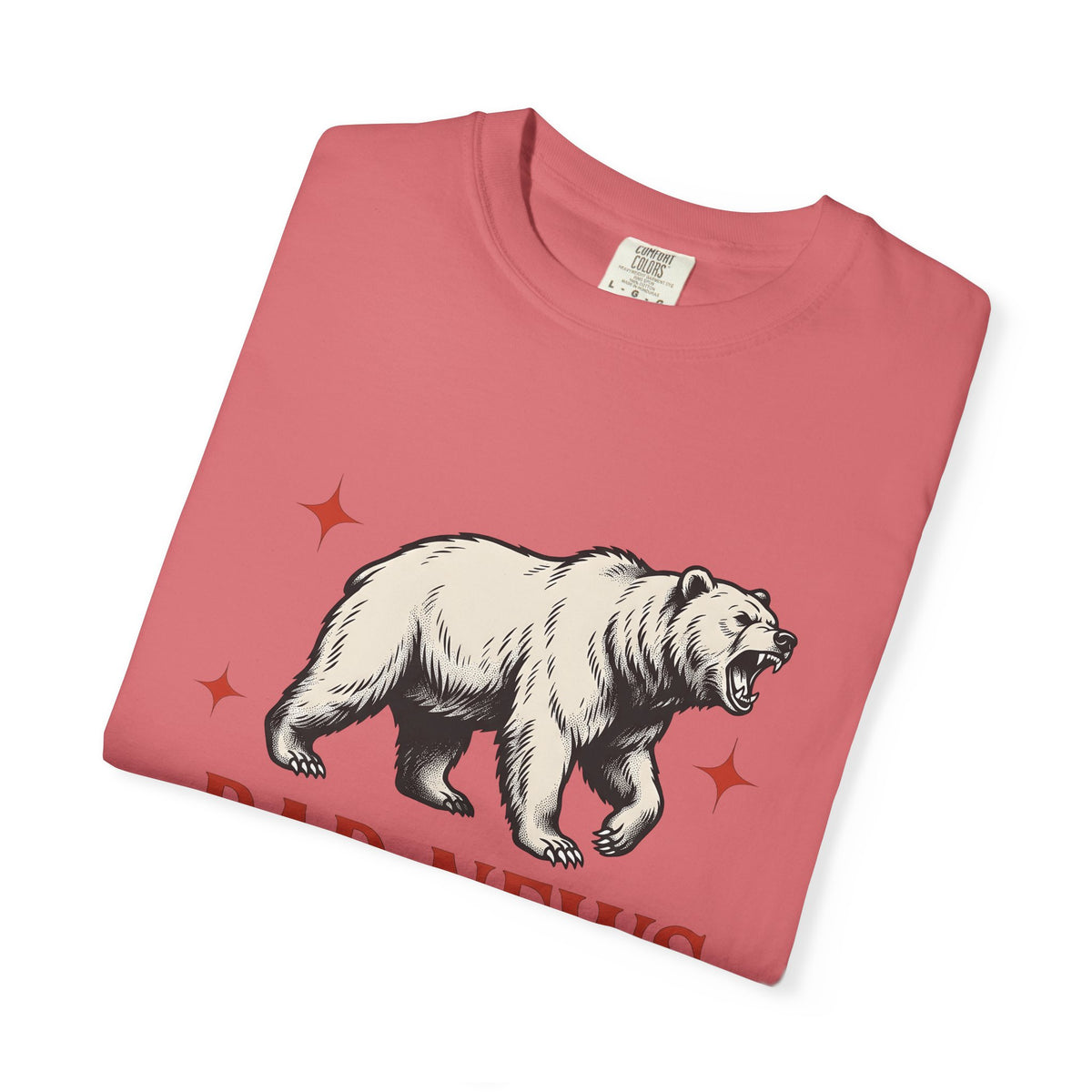 Grizzly Bear T-Shirt Bear Animal Gift Women Vintage T-Shirt Ursa T-Shirt Bear Fan Grizzly Graphic Retro Star T-Shirt