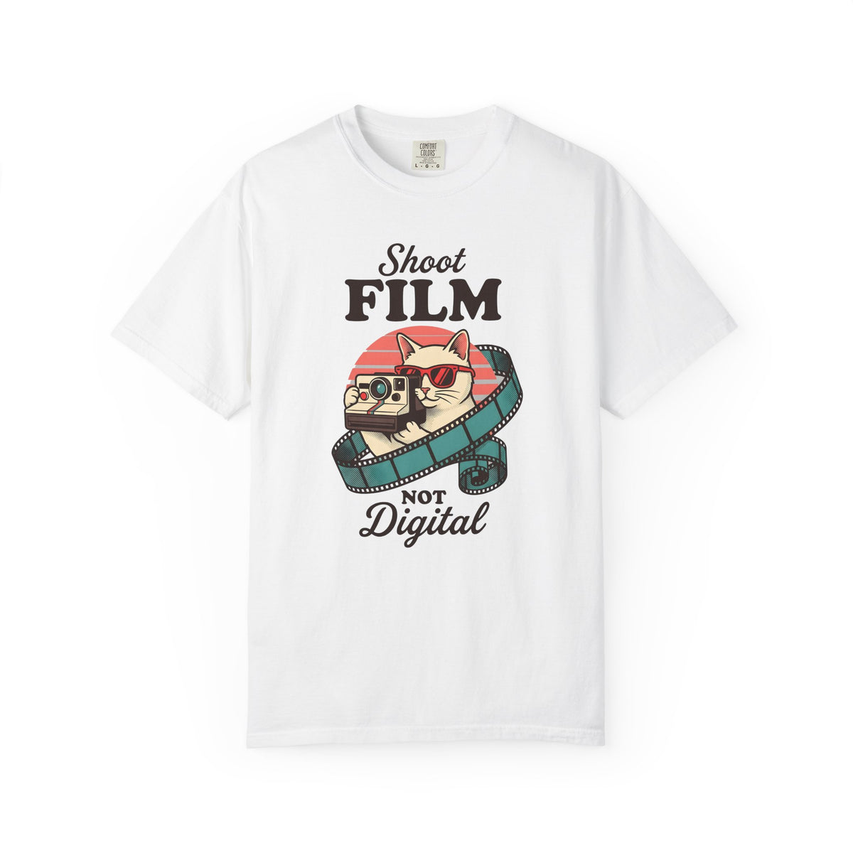Kitten Camera T-Shirt Cat Photo Gift Women Antique T-Shirt Camera Obscura T-Shirt Cat Fan Faux Vintage T-Shirt Photography Graphic Old School Photo