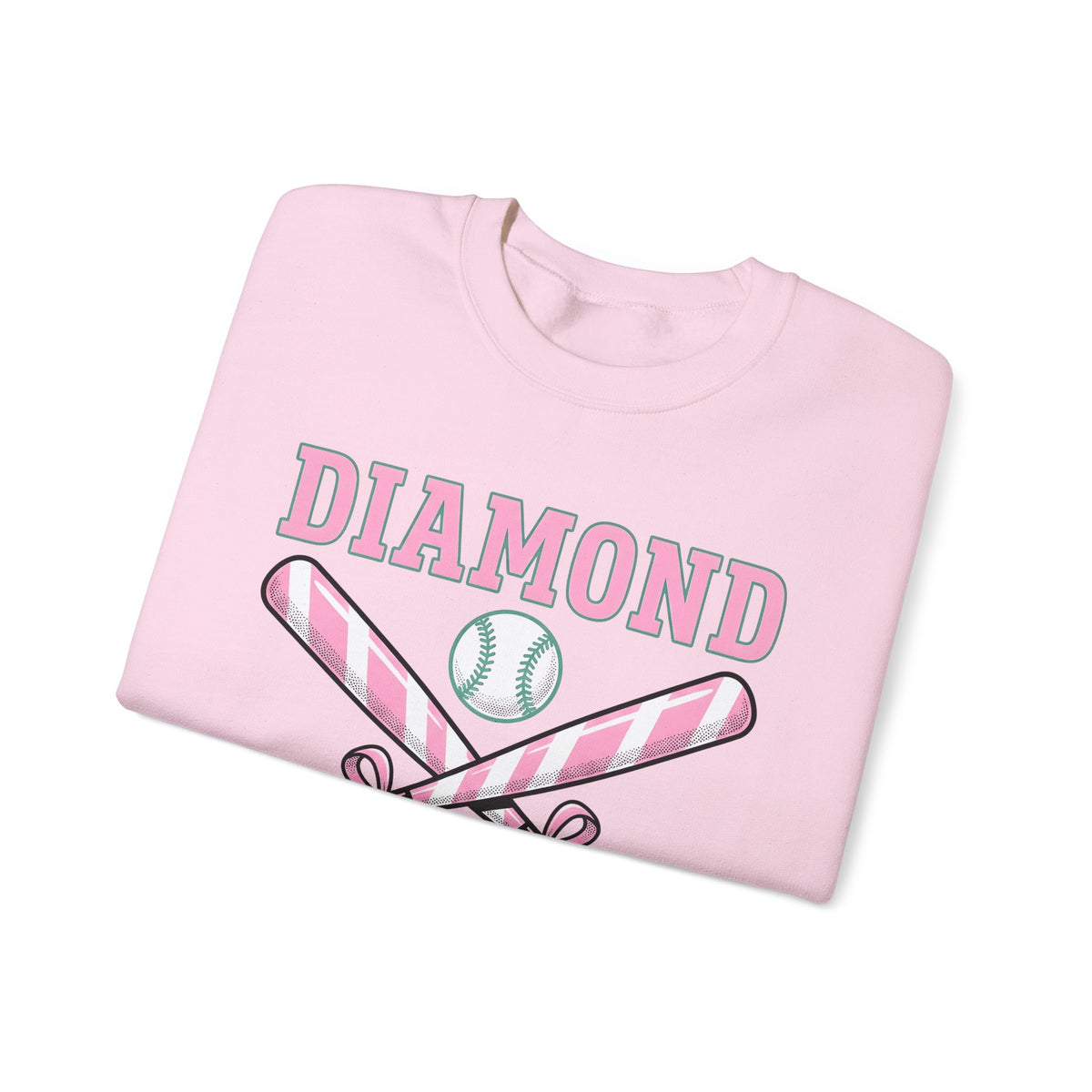 Crossed Baseball Bats Sweatshirt Softball Group Gift Women Vector Sweatshirt Baseball Bat Sweatshirt Softball Fan Digital Graphic Sweatshirt Vintage Ribbon