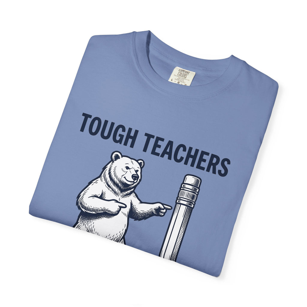 Bear Pen T-Shirt Teachers Wildlife Gift Women Sketch T-Shirt Pen Holder T-Shirt Educator Enthusiast Drawing Illustration Retro Classroom T-Shirt