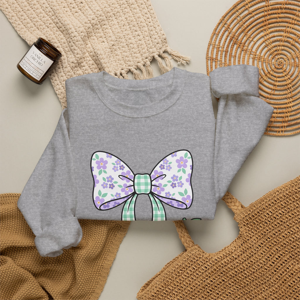 Reading Bow Sweatshirt Teachers Education Gift Women Cute Sweatshirt Reading Bow Sweatshirt Teacher Enthusiast Adorable Sweatshirt Learning Graphic Muted Fruit