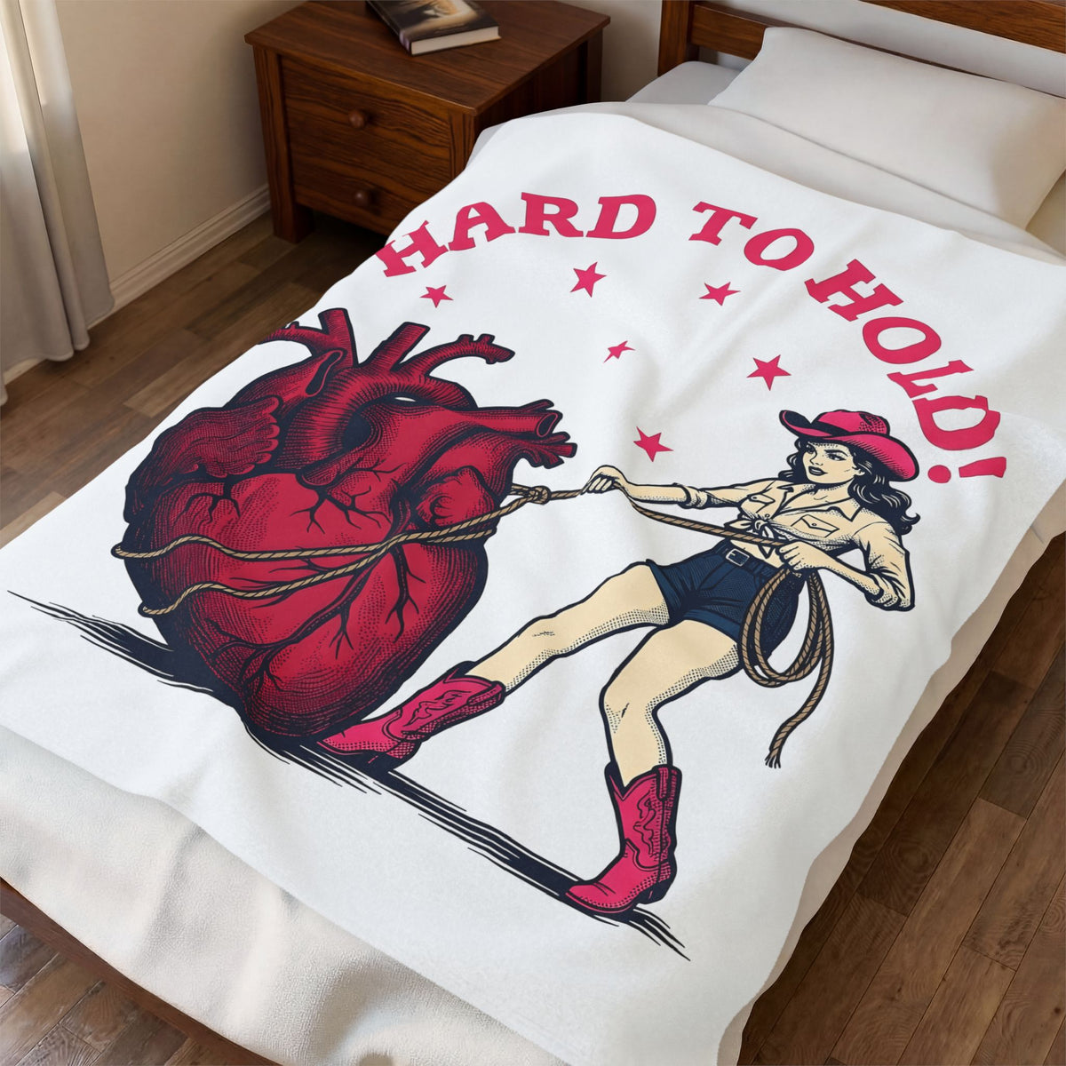 Cowgirl Heart Blanket Cowgirl Ranch Gift Women Heritage Blanket Heart Blanket Cowgirl Fan Vintage Blanket Farm Graphic Retro Flair Twinkles Blanket