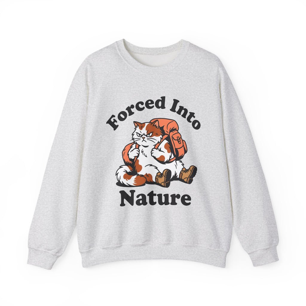 Hiking Cat Sports Activities Adventure Gift Cartoon Kitty Athlete Enthusiast Comic Exploration Sweatshirt