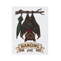 Bat Clipart Blanket Funny Creature Gift Women Doodle Blanket Bat Blanket Humor Fan Cartoon Blanket Beast Graphic Classic Parasol Blanket