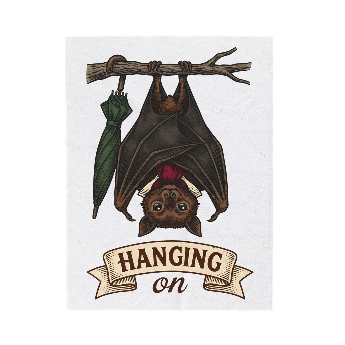 Bat Clipart Blanket Funny Creature Gift Women Doodle Blanket Bat Blanket Humor Fan Cartoon Blanket Beast Graphic Classic Parasol Blanket