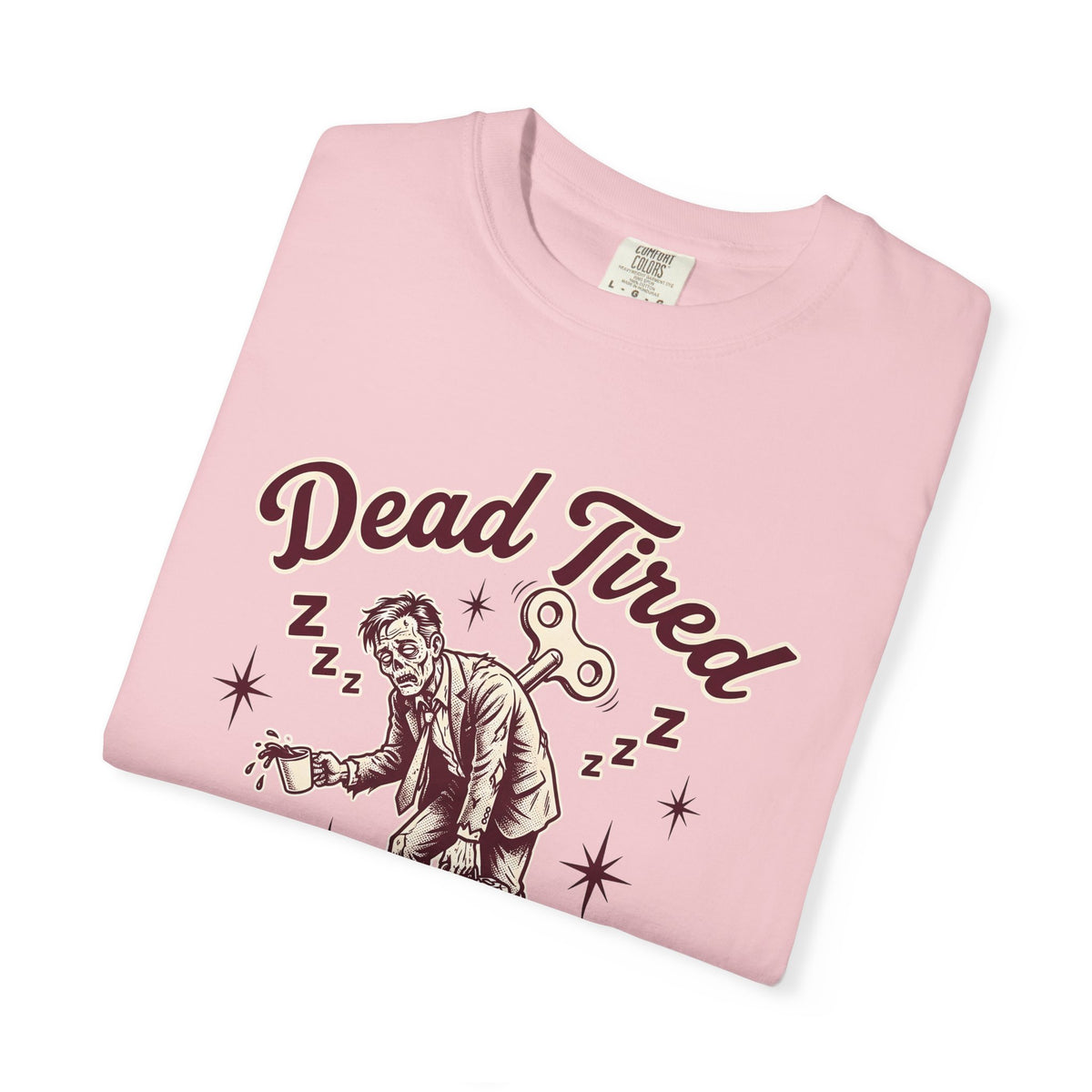 Zombie Executive T-Shirt Halloween Workspace Gift Women Hand Drawn T-Shirt Undead Executive T-Shirt Horror Fan Creepy Illustration Graphic T-Shirt