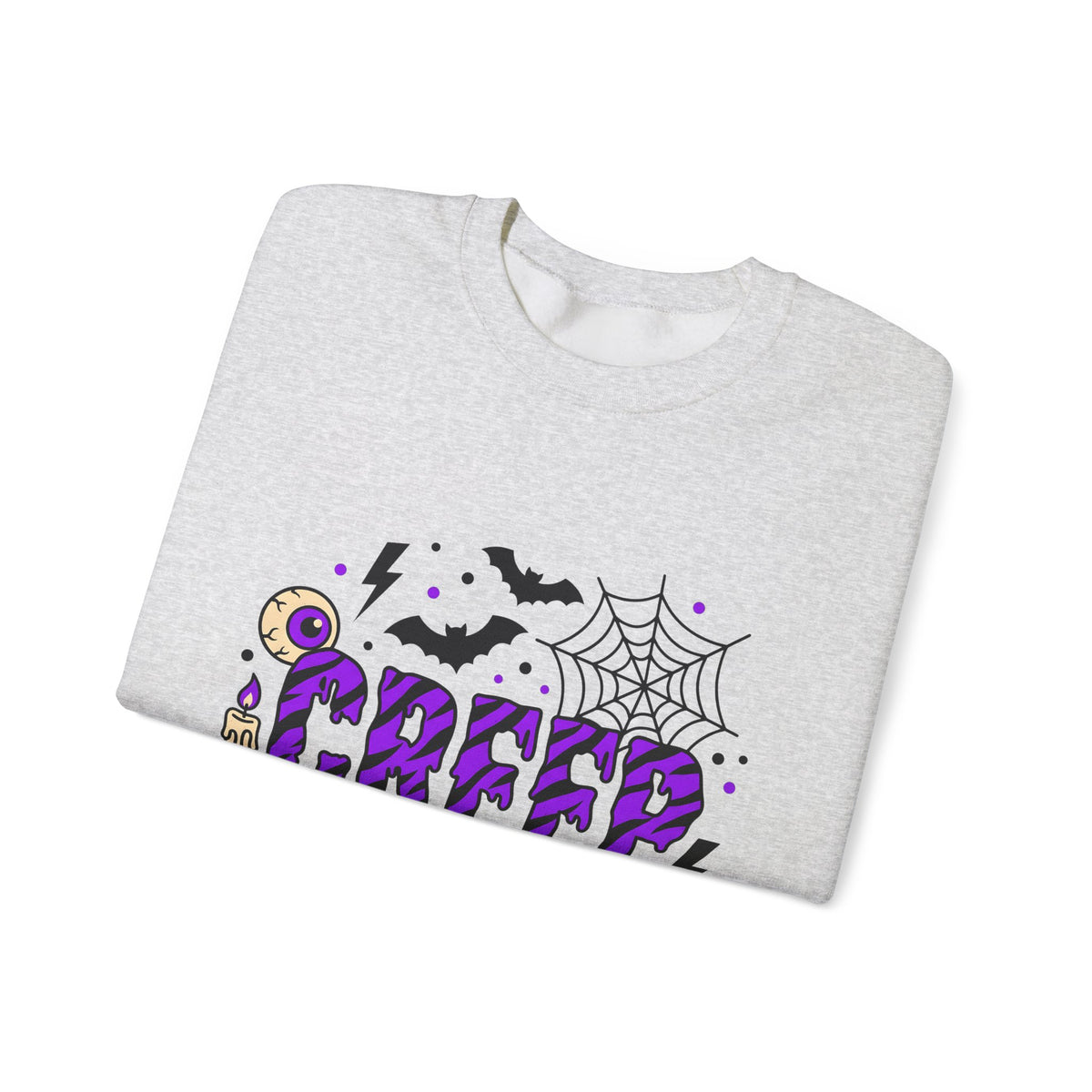 Bat Spider Webbing Sweatshirt Halloween Occult Gift Women Haunted Sweatshirt Spider Web Sweatshirt Horror Fan Spooky Sweatshirt Mystic