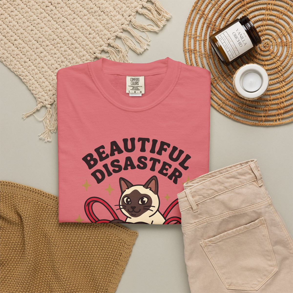 Siamese Kitten T-Shirt Cat Pet Gift Women Comic T-Shirt Kitten T-Shirt Cat Fan Cartoon T-Shirt Animal Graphic Vintage Wool Ball T-Shirt