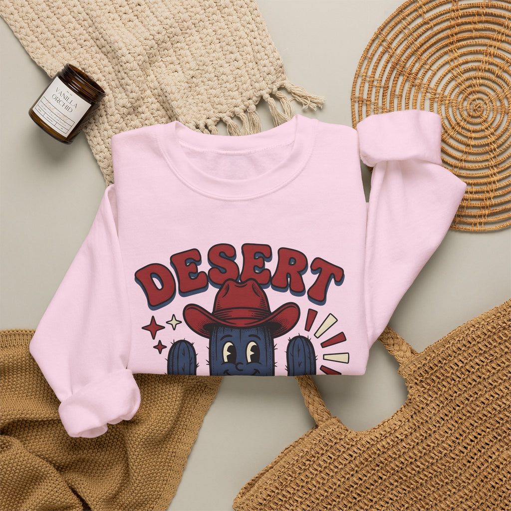 Succulent Cowboy Sweatshirt Cowgirl Ranch Gift Women Comic Sweatshirt Cactus Sweatshirt Cowboy Fan Rodeo Sweatshirt Farm Graphic Vintage Flower Sweatshirt
