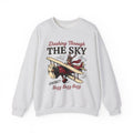 Deer Airplane Sweatshirt Christmas Celebration Gift Women Rustic Sweatshirt Fawn Sweatshirt Noel Fan Vintage Sweatshirt Party Graphic Classic Neckwear Sweatshirt
