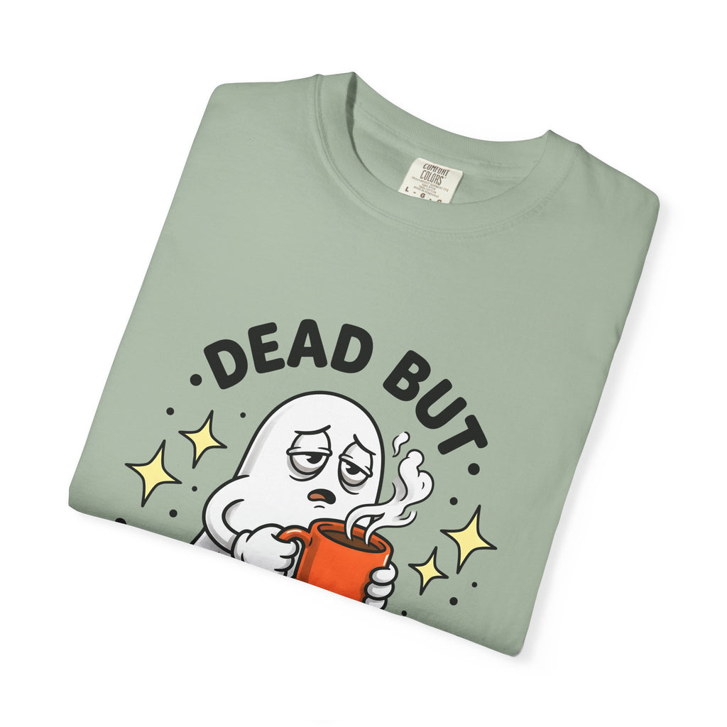 Spooky Coffee T-Shirt T-Shirt Coffee Funny Gift Women Comic T-Shirt Coffee Cup T-Shirt Coffee Fan Cartoon T-Shirt Humor Graphic Vintage Sparkle T-Shirt