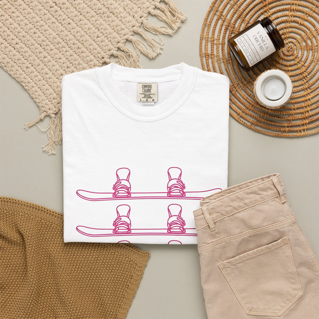 Snowboarder T-Shirt Sports Frost Gift Women Basic T-Shirt Snowboarder T-Shirt Athlete Fan Snowboarding T-Shirt Frosty Graphic Trendy Motif T-Shirt