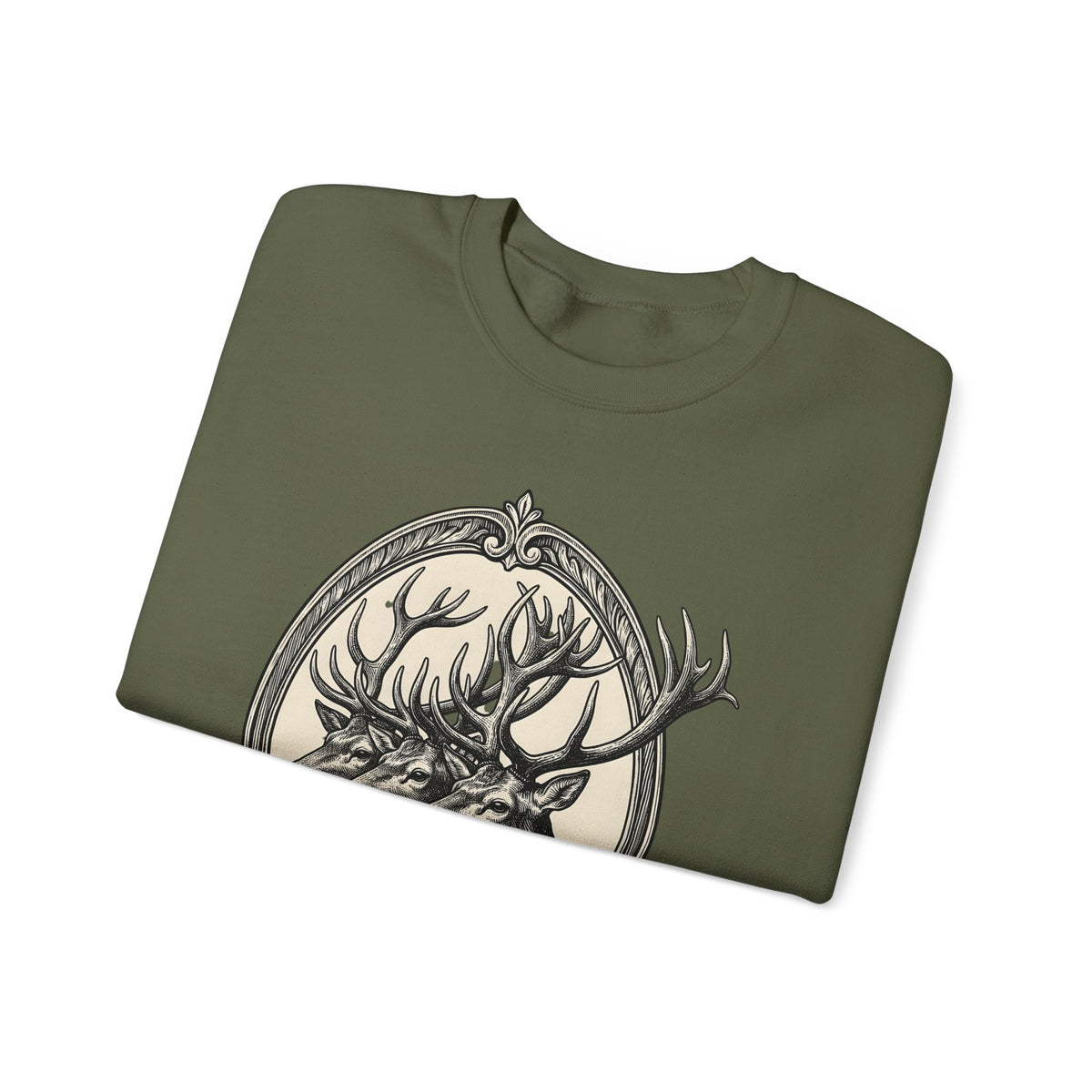 Stag Trio Boho Chic Nature Gift Vintage Deer Bohemian Fan Retro Wilderness Hand Drawn Sweatshirt
