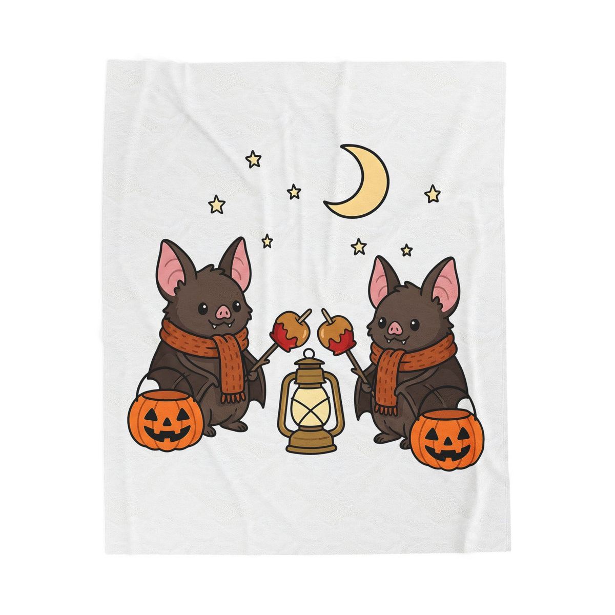 Bat Drawing Blanket Halloween Creatures Gift Women Charming Blanket Bat Blanket Spooky Fan Cartoon Blanket Monster Graphic Animated Gourd Blanket
