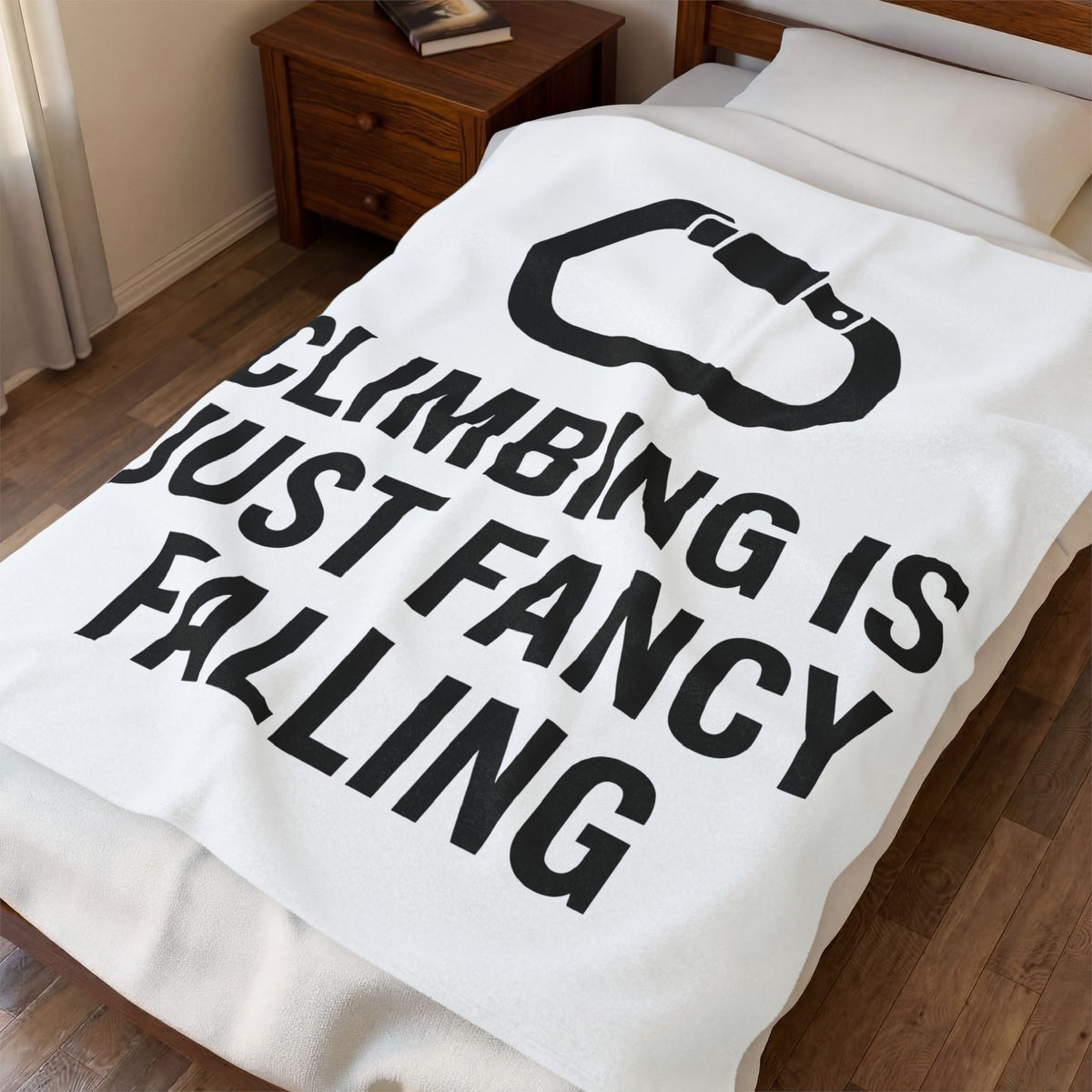 Carabiner Design Blanket Climbing Adventure Gift Women Bold Blanket Carabiner Blanket Climber Enthusiast Bold Graphic Blanket Expedition Graphic