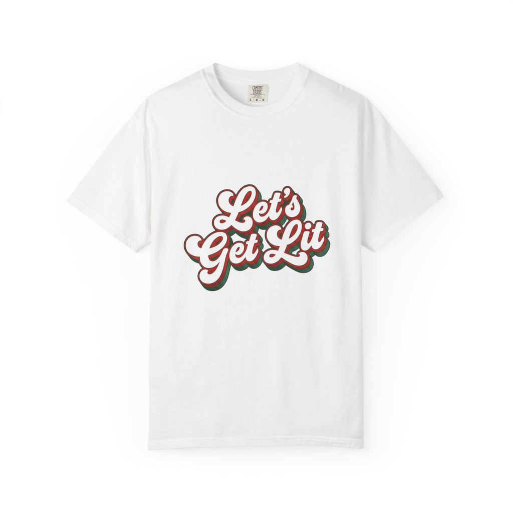 Festive Message T-Shirt Christmas Fun Gift Women Joyful T-Shirt Holiday Greeting T-Shirt Christmas Fan Cheerful T-Shirt Amusement Graphic Classic