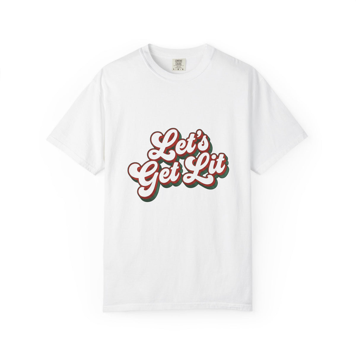 Festive Message T-Shirt Christmas Fun Gift Women Joyful T-Shirt Holiday Greeting T-Shirt Christmas Fan Cheerful T-Shirt Amusement Graphic Classic