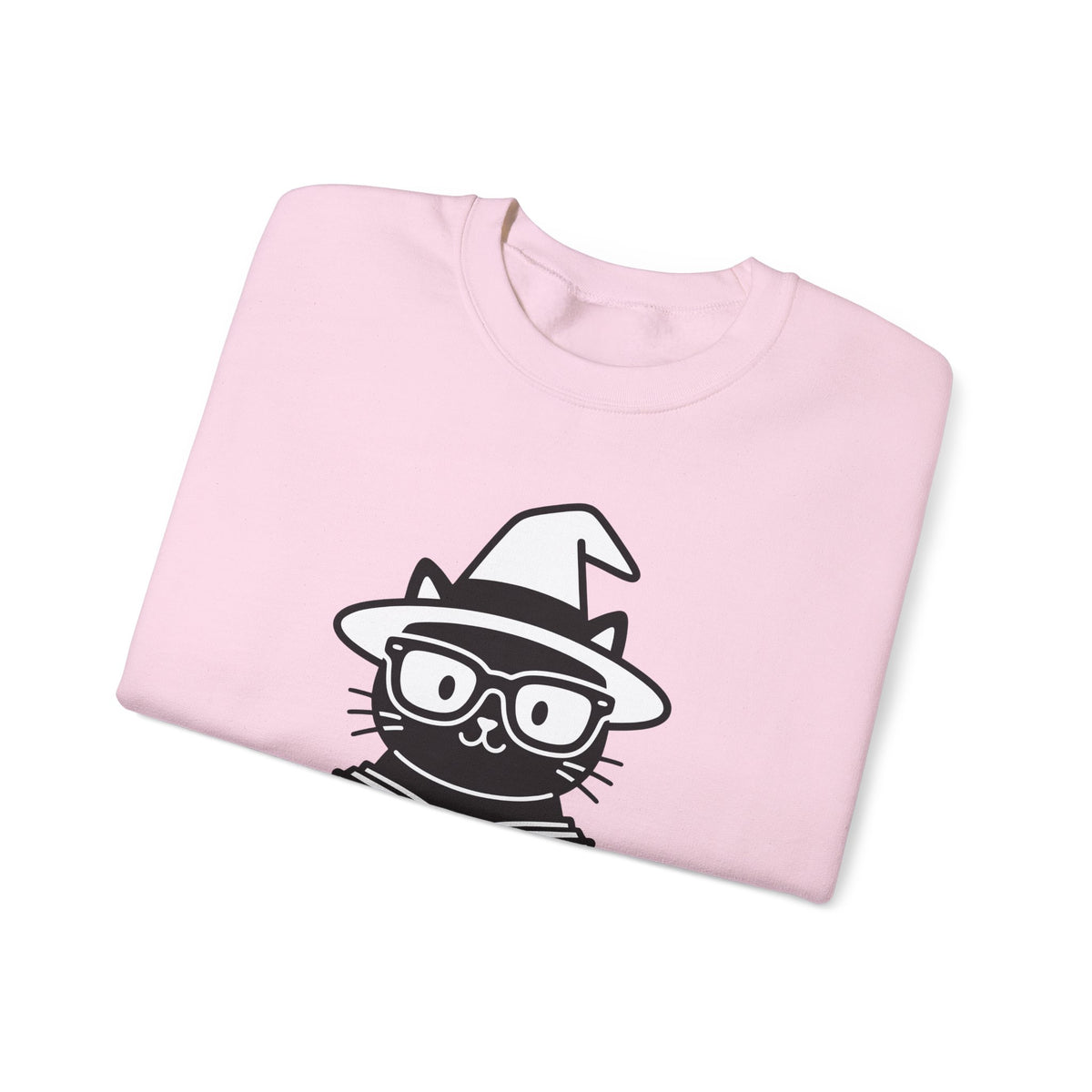 Dark Cat Witch Sweatshirt Halloween Literature Gift Women Animated Sweatshirt Black Cat Witch Sweatshirt Horror Fan Cartoon Sweatshirt Book Graphic Clean