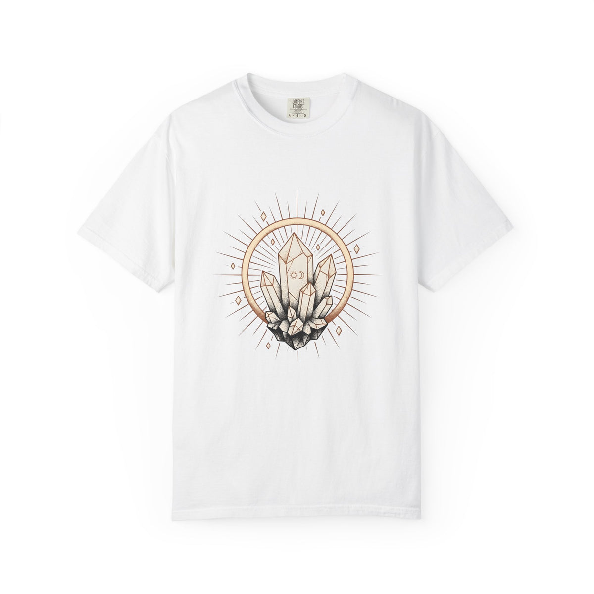 Quartz Cluster T-Shirt Boho Chic Mystic Gift Women Bohemian T-Shirt Crystal Cluster T-Shirt Boho Fan Hippie T-Shirt Spiritual Graphic Shabby Chic
