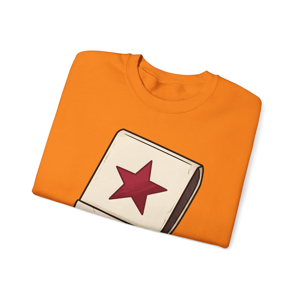 Matchbook Illustration Sweatshirt Cute Quote Gift Women Sketch Sweatshirt Matchcover Sweatshirt Kawaii Fan Doodle Sweatshirt Inspirational Graphic Simple Star