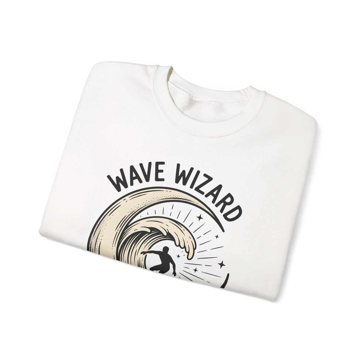 Surf Break Sweatshirt Surfing Coast Gift Women Hand Drawn Sweatshirt Wave Sweatshirt Surfer Fan Beach Graphic Illustration Line Art Star Motifs Sweatshirt