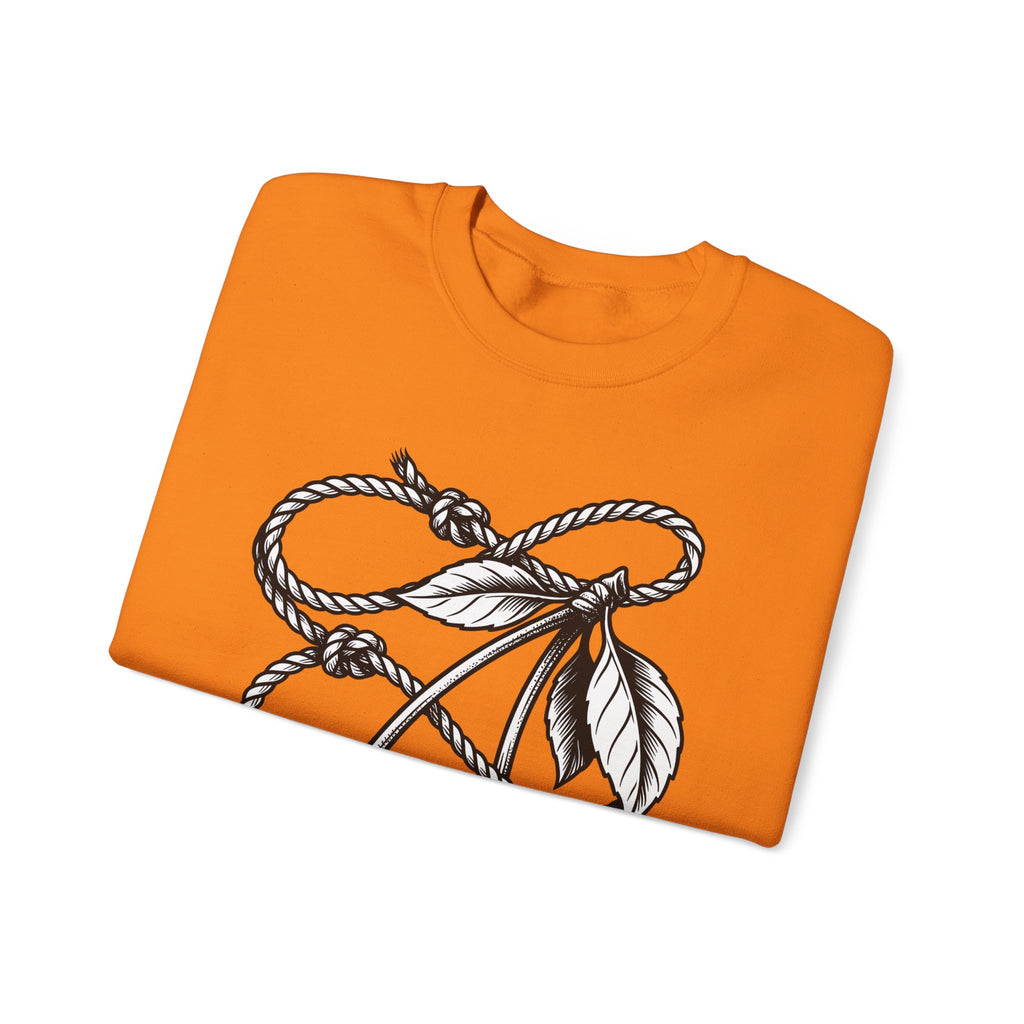 Cherry Vine Sweatshirt Cowgirl Ranch Gift Women Retro Sweatshirt Grapevine Sweatshirt Rodeo Fan Vintage Sweatshirt Farmhouse Graphic Sketch Foliage Sweatshirt