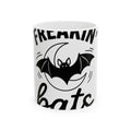 Bat Moon Halloween Spooky Gift Bold Lunar Horror Fan Dark Vintage Retro Crescent Mug