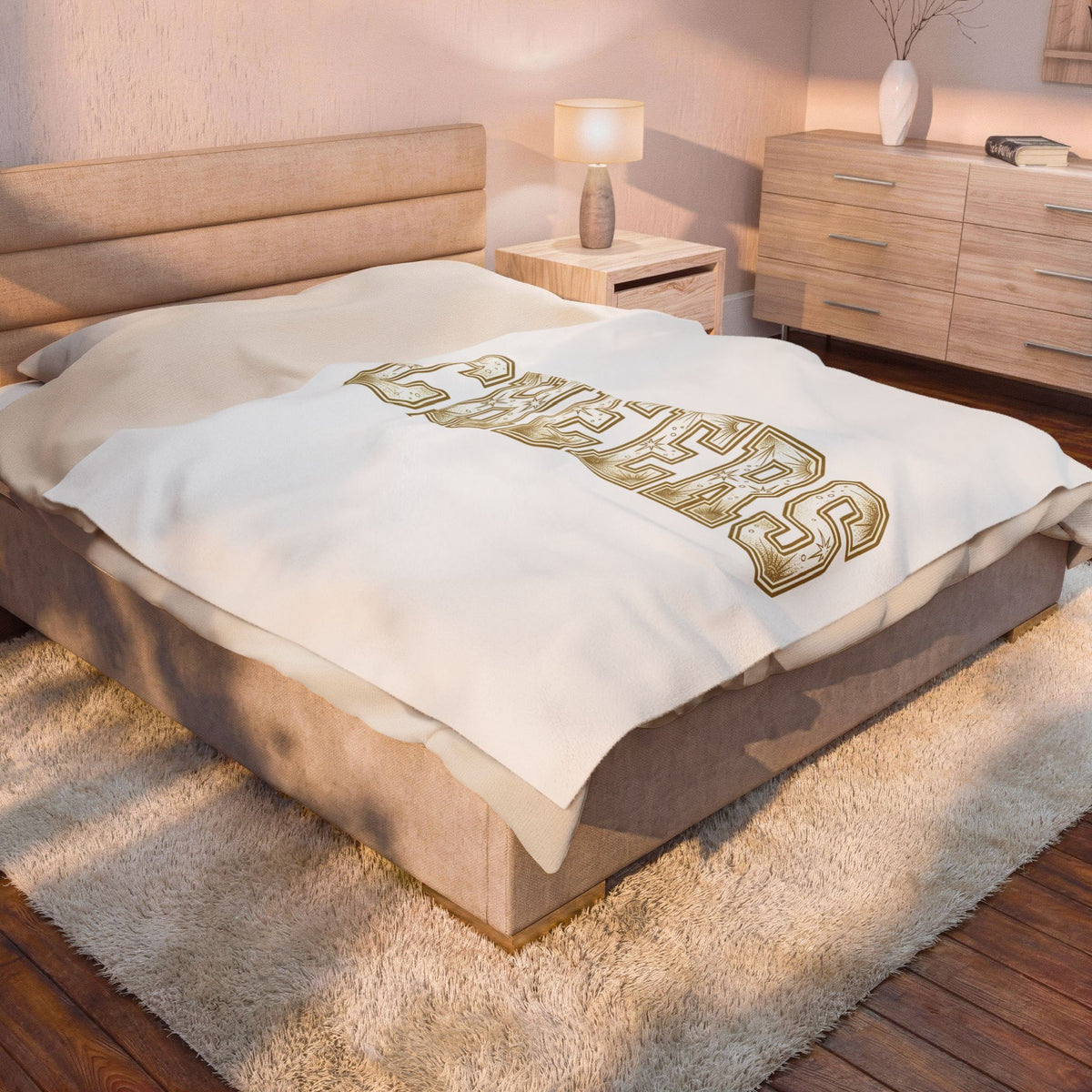 Festive Lettering Holiday Gathering Gift Cheerful Typography Christmas Fan Hand Lettering Party Blanket